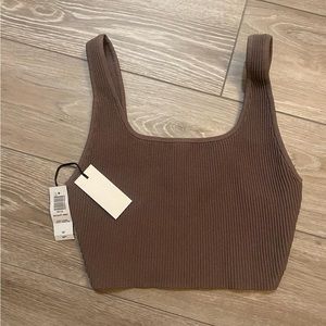 Aritzia sculpt knit top